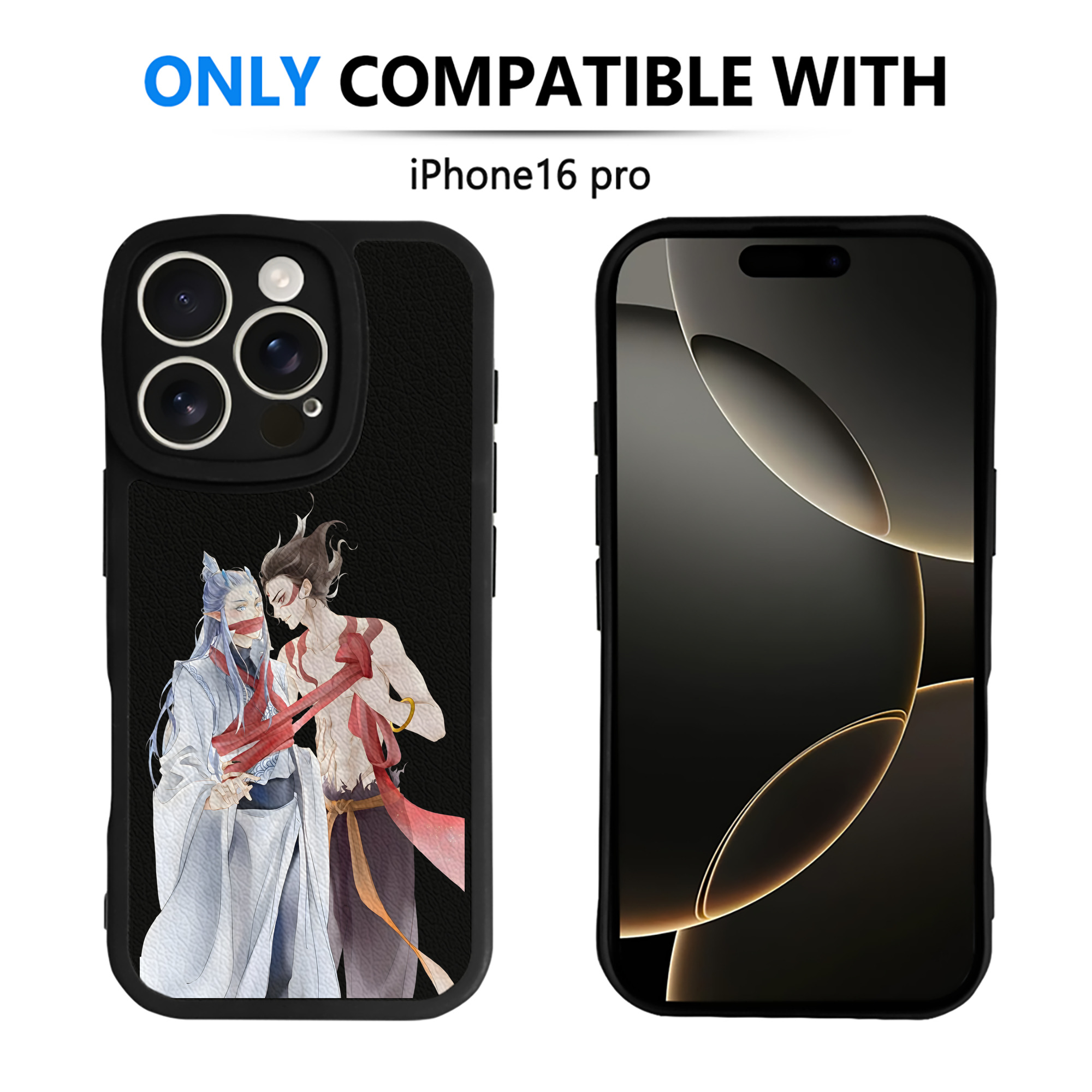 （画像用） Ne Zha 2 ナタ 魔童の大暴れ 【iPhone 16シリーズ対応】シリコンスマホケース（レザー調） 材質：シリコン
